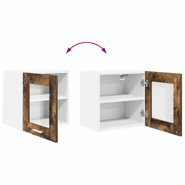 vidaXL Wall Cabinet Smoked Oak 40 x 31 x 40 cm Engineered Wood
