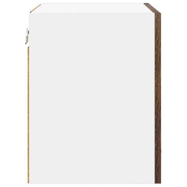 vidaXL Wall Cabinet Smoked Oak 40 x 31 x 40 cm Engineered Wood