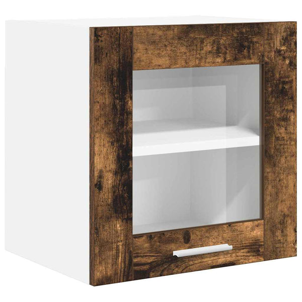 vidaXL Wall Cabinets with Door 2 pcs Smoked Oak 40 x 31 x 40 cm
