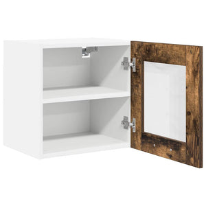 vidaXL Wall Cabinets with Door 2 pcs Smoked Oak 40 x 31 x 40 cm