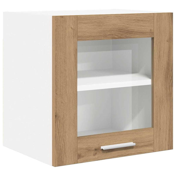 vidaXL Wall Cabinet with Door Riga 2 pcs Artisan Oak 40 x 31 x 40 cm