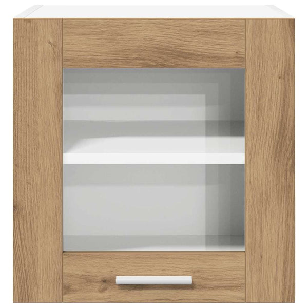 vidaXL Wall Cabinet with Door Riga 2 pcs Artisan Oak 40 x 31 x 40 cm
