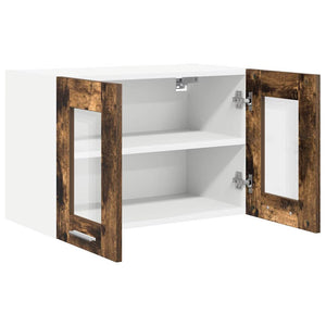 vidaXL Wall Cabinet Smoked Oak 60 x 31 x 40 cm Engineered Wood