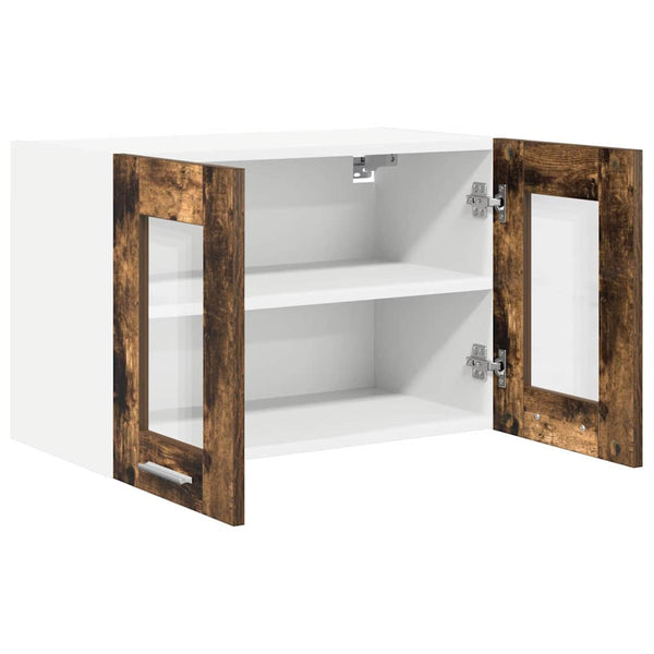 vidaXL Wall Cabinet Smoked Oak 60 x 31 x 40 cm Engineered Wood