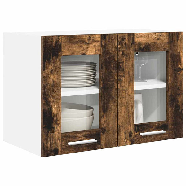 vidaXL Wall Cabinet Smoked Oak 60 x 31 x 40 cm Engineered Wood