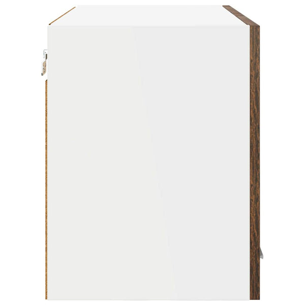 vidaXL Wall Cabinet Smoked Oak 60 x 31 x 40 cm Engineered Wood
