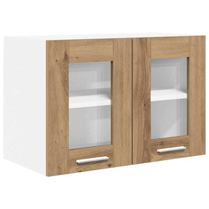 vidaXL Wall Cabinet with Door Riga 2 pcs Artisan Oak 60 x 31 x 40 cm