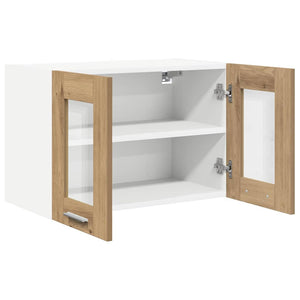 vidaXL Wall Cabinet with Door Riga 2 pcs Artisan Oak 60 x 31 x 40 cm