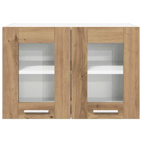 vidaXL Wall Cabinet with Door Riga 2 pcs Artisan Oak 60 x 31 x 40 cm