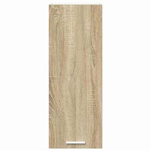 vidaXL Wall Cabinet with Storage Sonoma Oak and White 30 x 31 x 80 cm