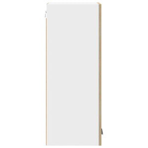 vidaXL Wall Cabinet 2 pcs Sonoma Oak and White 30 x 31 x 80 cm