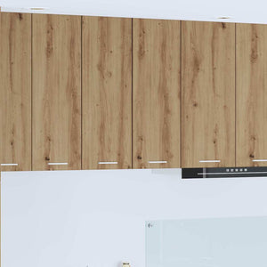 vidaXL Wall Cabinet with Door Artisan Oak and White 30 x 31 x 80 cm