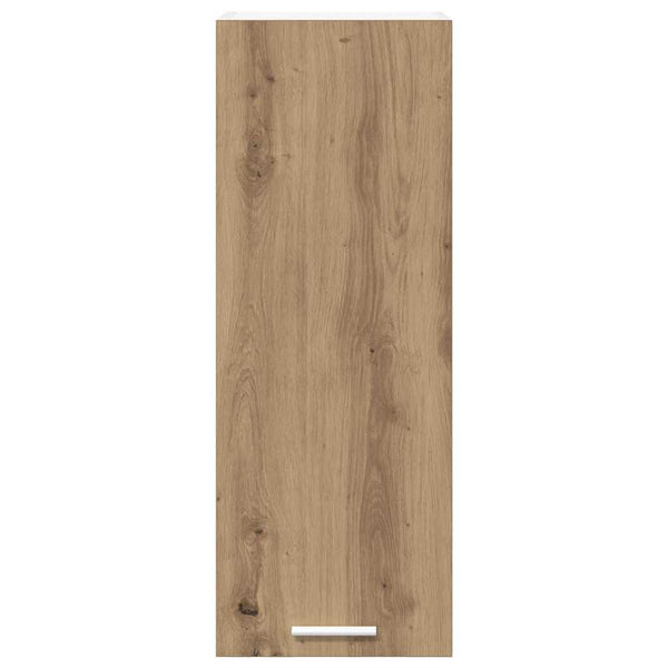 vidaXL Wall Cabinet with Door Artisan Oak and White 30 x 31 x 80 cm