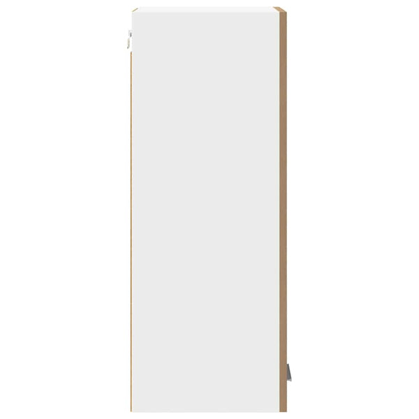 vidaXL Wall Cabinet with Door Artisan Oak and White 30 x 31 x 80 cm