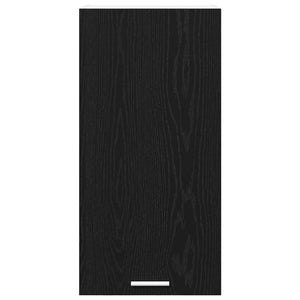 vidaXL Wall Cabinet Riga Black Oak and White 40 x 31 x 80 cm
