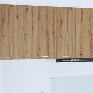 vidaXL Wall Cabinet with Door Artisan Oak and White 40 x 31 x 80 cm