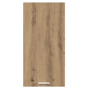vidaXL Wall Cabinet with Door Artisan Oak and White 40 x 31 x 80 cm