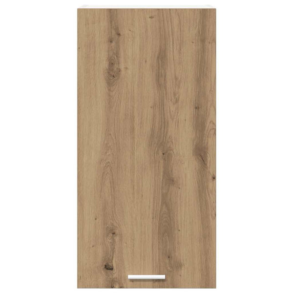 vidaXL Wall Cabinet with Door Artisan Oak and White 40 x 31 x 80 cm