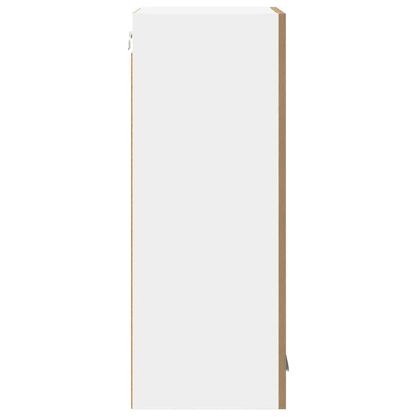 vidaXL Wall Cabinet with Door Artisan Oak and White 40 x 31 x 80 cm