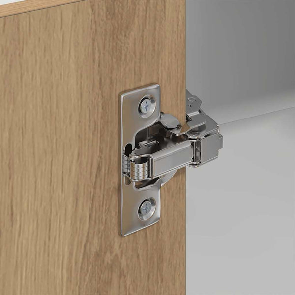vidaXL Wall Cabinet Artisan Oak and White 57 x 57 x 80 cm