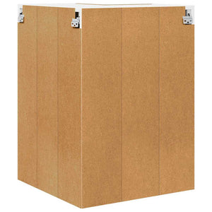 vidaXL Wall Cabinet Artisan Oak and White 57 x 57 x 80 cm