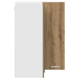 vidaXL Wall Cabinet Artisan Oak and White 57 x 57 x 80 cm