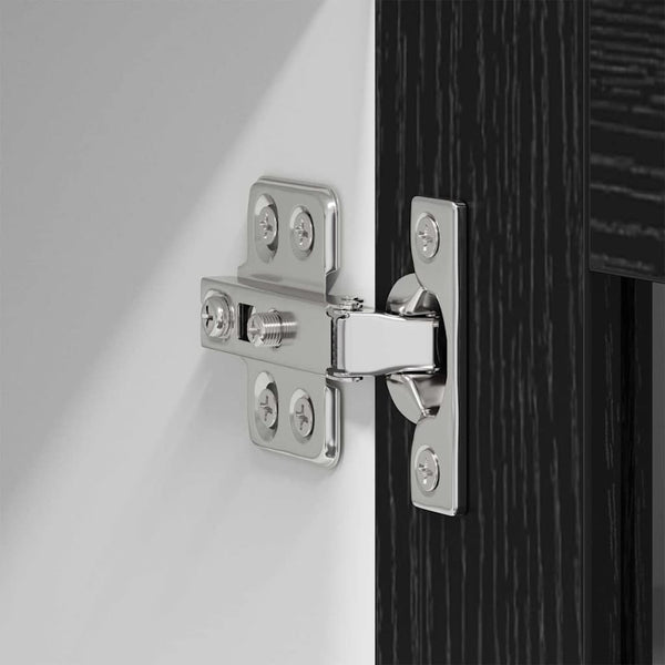 vidaXL Wall Cabinet Black Oak Look 40 x 31 x 80 cm Engineered Wood
