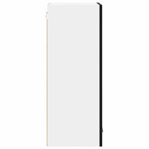 vidaXL Wall Cabinet Black Oak Look 40 x 31 x 80 cm Engineered Wood