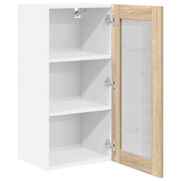 vidaXL Wall Cabinets 2 pcs Sonoma Oak 40 x 31 x 80 cm Engineered Wood