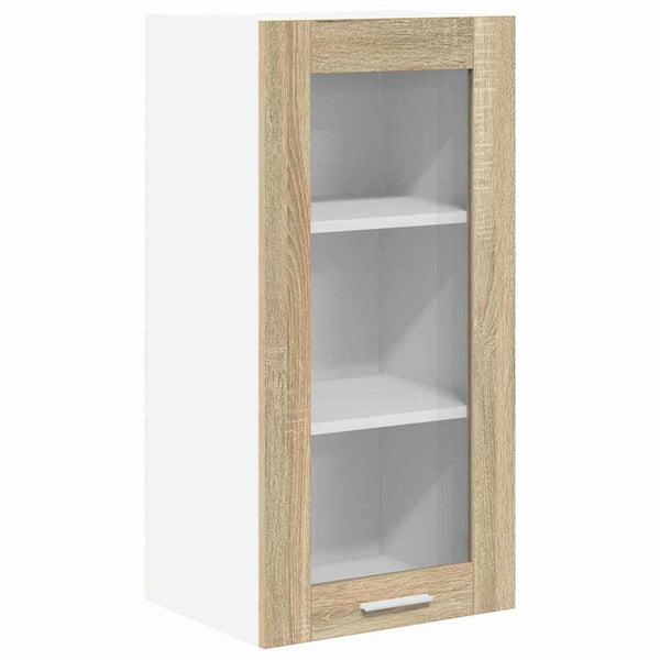 vidaXL Wall Cabinets 2 pcs Sonoma Oak 40 x 31 x 80 cm Engineered Wood