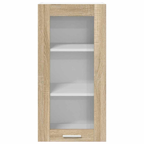 vidaXL Wall Cabinets 2 pcs Sonoma Oak 40 x 31 x 80 cm Engineered Wood