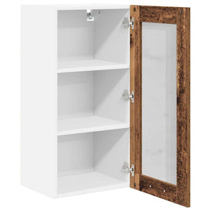 vidaXL Wall Cabinet Smoked Oak 40x31x80 cm Engineered Wood