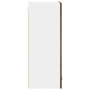 vidaXL Wall Cabinet Smoked Oak 40x31x80 cm Engineered Wood