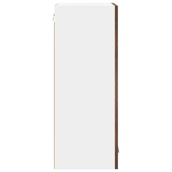 vidaXL Wall Cabinet Smoked Oak 40x31x80 cm Engineered Wood