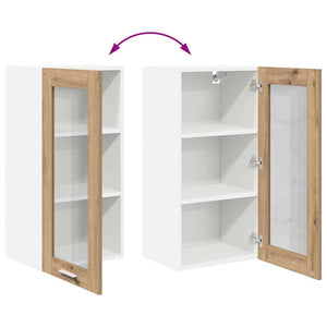 vidaXL Wall Cabinet 2 pcs Artisan Oak 40 x 31 x 80 cm Engineered Wood