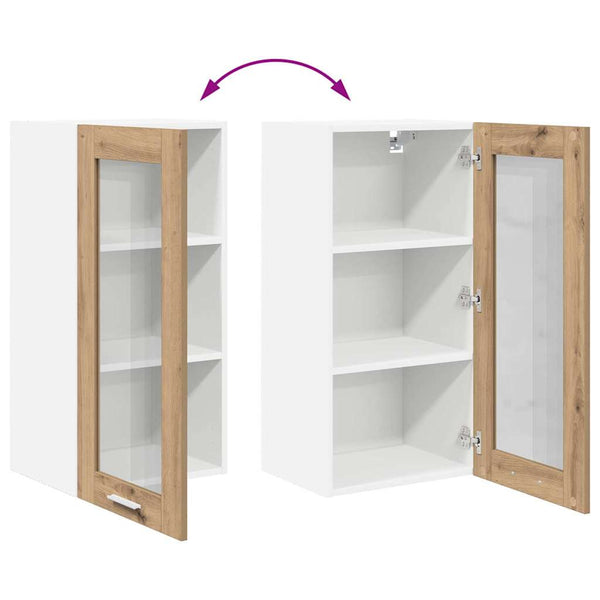 vidaXL Wall Cabinet 2 pcs Artisan Oak 40 x 31 x 80 cm Engineered Wood