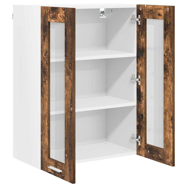 vidaXL Wall Cabinet Smoked Oak 60 x 31 x 80 cm Engineered Wood