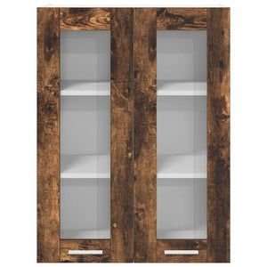 vidaXL Wall Cabinet Smoked Oak 60 x 31 x 80 cm Engineered Wood