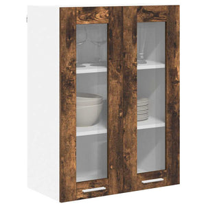 vidaXL Wall Cabinet Smoked Oak 60 x 31 x 80 cm Engineered Wood