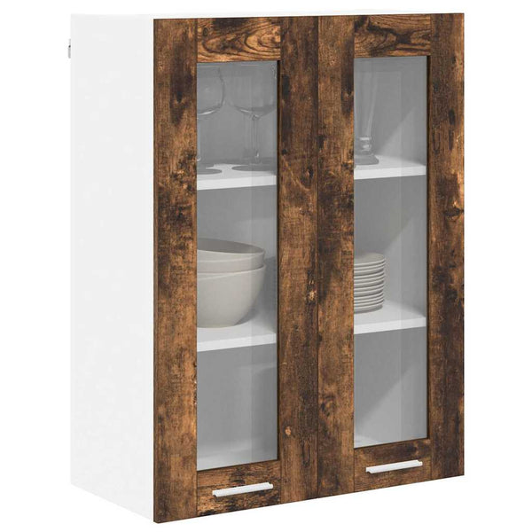 vidaXL Wall Cabinet Smoked Oak 60 x 31 x 80 cm Engineered Wood