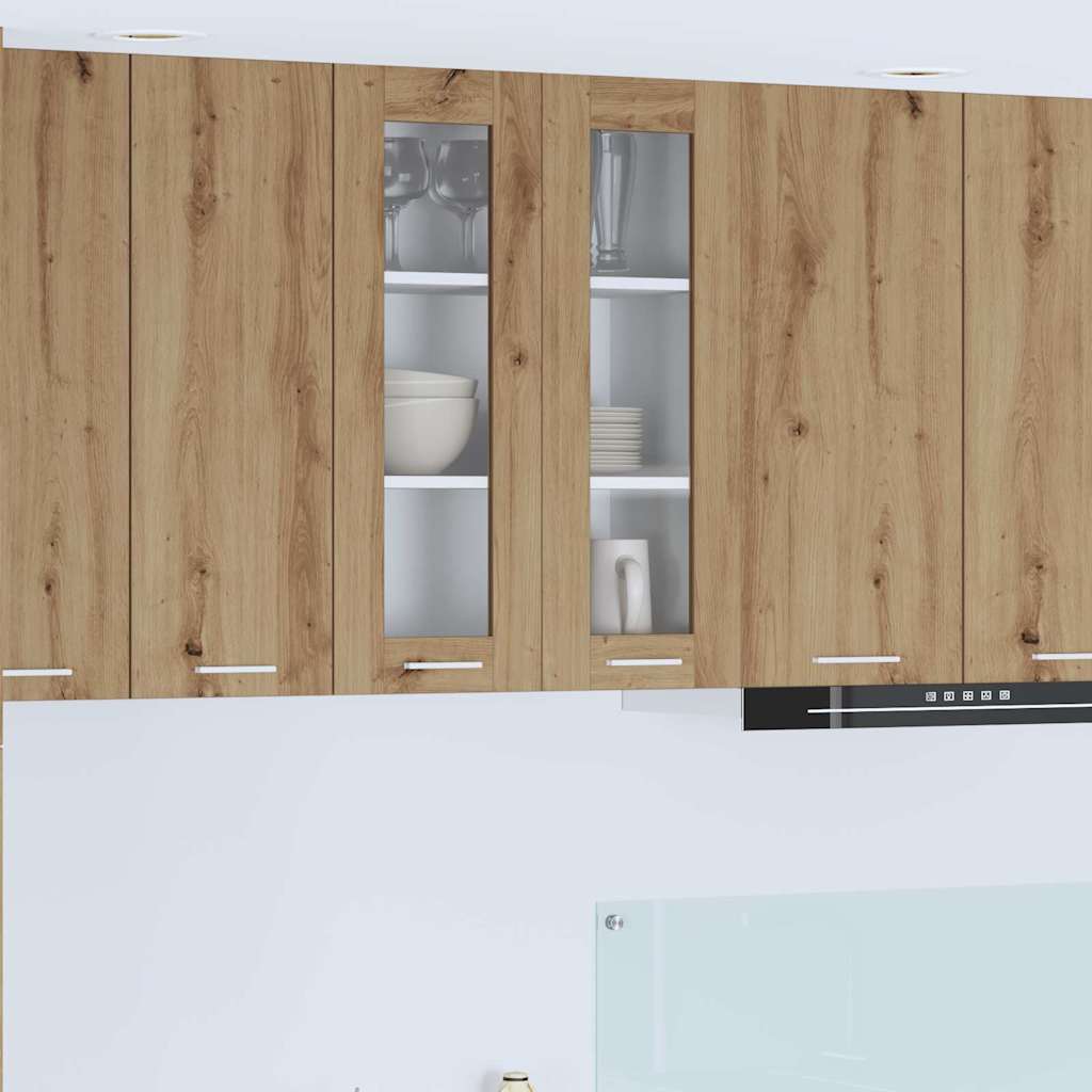 vidaXL Wall Cabinet Riga Artisan Oak 60 x 31 x 80 cm Engineered Wood