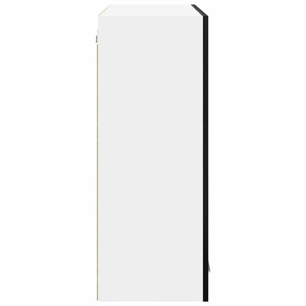 vidaXL Wall Cabinet Black Oak Look 80 x 31 x 80 cm Engineered Wood