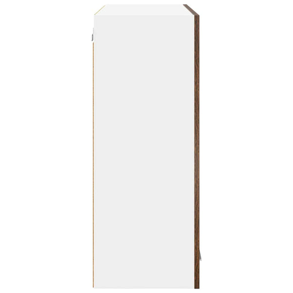 vidaXL Wall Cabinet Smoked Oak 80 x 31 x 80 cm Engineered Wood