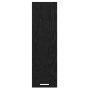 vidaXL Wall Cabinet with Storage Black Oak Look 30 x 31 x 100 cm
