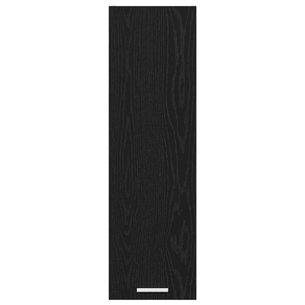 vidaXL Wall Cabinet with Storage Black Oak Look 30 x 31 x 100 cm