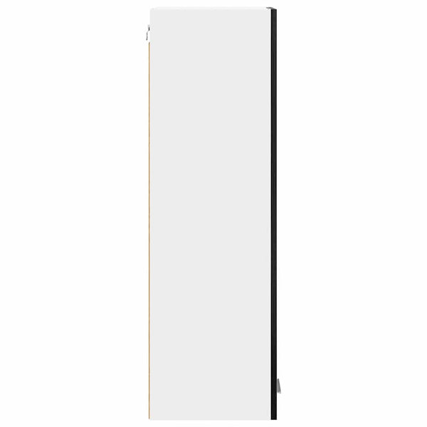 vidaXL Wall Cabinet with Storage Black Oak Look 30 x 31 x 100 cm