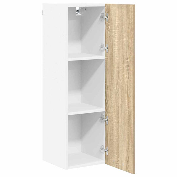 vidaXL Wall Cabinet Sonoma Oak 30 x 31 x 100 cm Engineered Wood