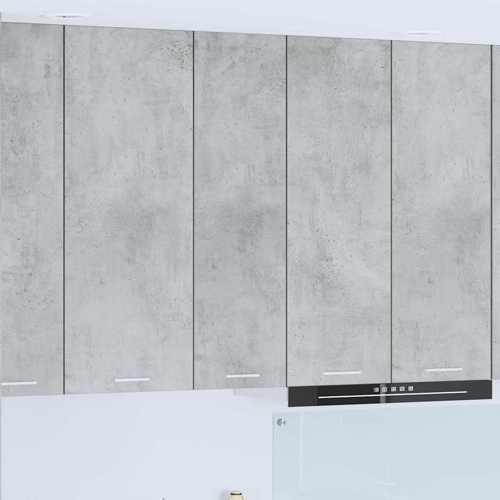 vidaXL Wall Cabinet with Door Concrete Grey 30 x 31 x 100 cm Engineered Wood