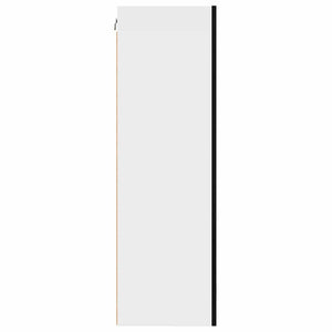 vidaXL Wall Cabinet with Door Black Oak and White 50 x 31 x 100 cm