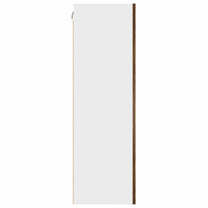 vidaXL Wall Cabinet Smoked Oak and White 50 x 31 x 100 cm
